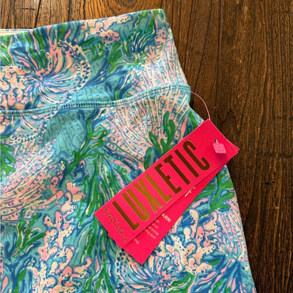 Lilly Pulitzer Luxletic Zadora Skort Las Olas Aqua Strong Current Sea Size XL - Picture 3 of 10